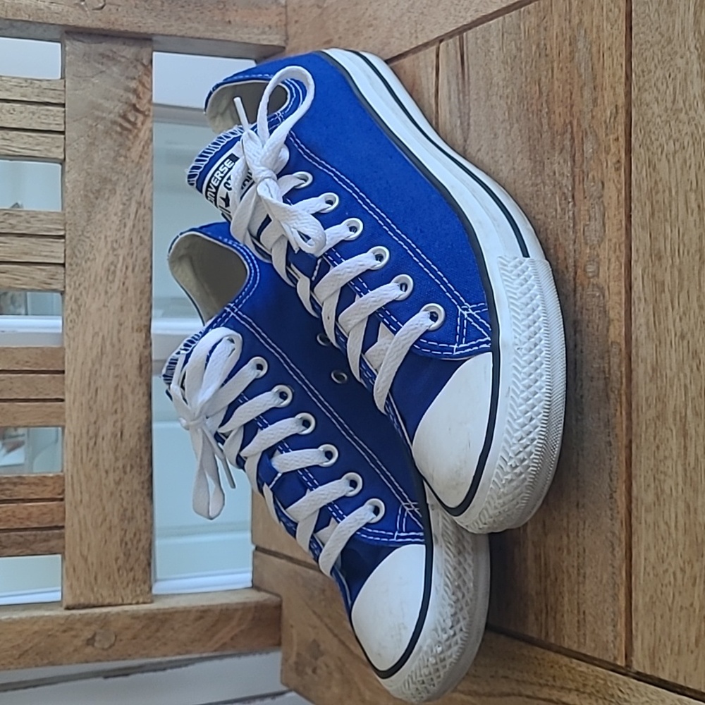 CONVERSE ALL STAR blue lace up sneakers shoes
